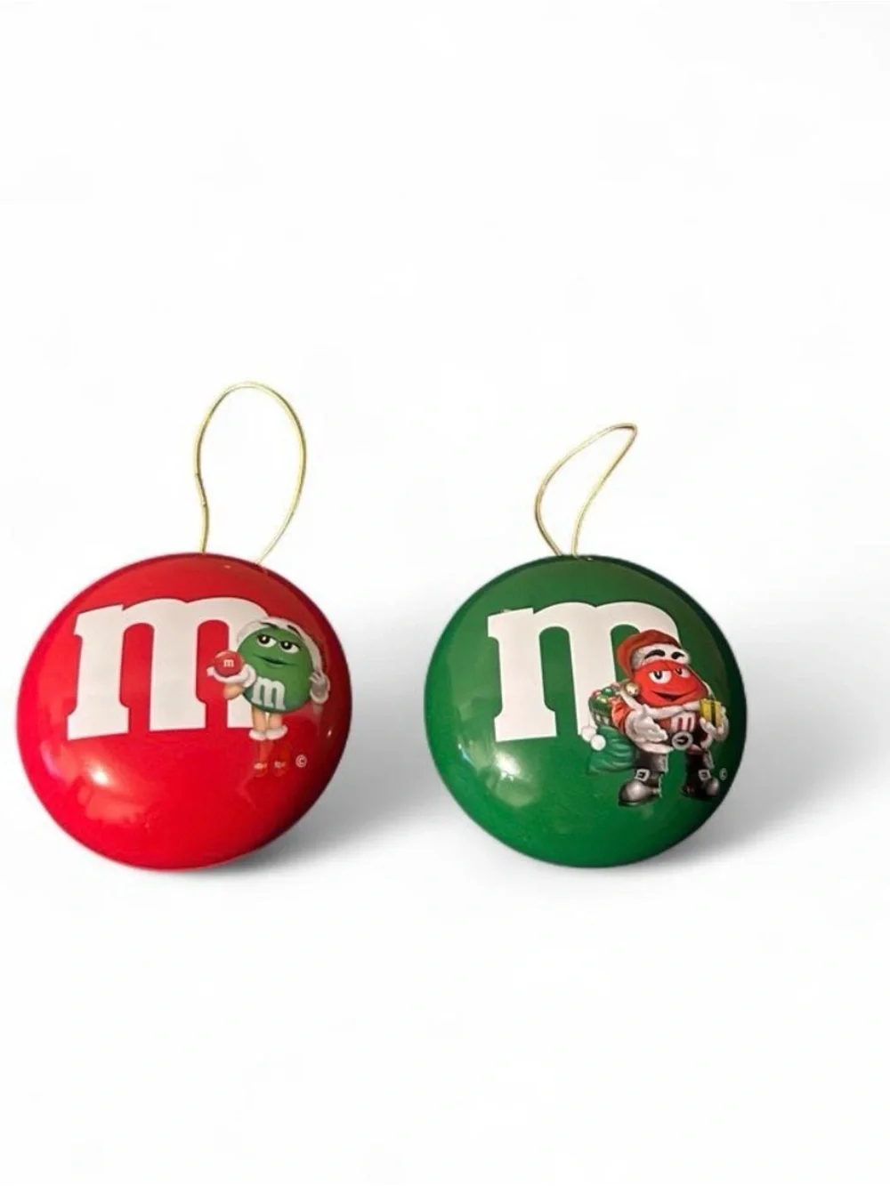 Vintage M&M Christmas ornament couple